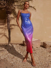 Sequin Ombre Midi Dress