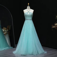 Sparkly Crystal Criss-Cross Evening Dress