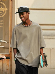 Lässiges Skater-Basic-T-Shirt