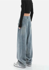 Skater-Baggy-Jeans mit Falten