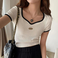 Soft Girl Basic Cord-Oberteil