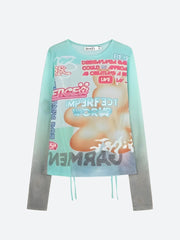 Soft Girl Imperfect World Kordelzug-Top