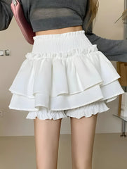 Soft Girl Layered Mini Skort