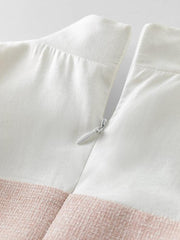 Weiches Mädchen-Minikleid mit Hemdärmeln