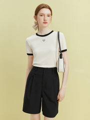 Camiseta minimalista con corazón de Soft Girl