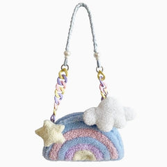 Bolsa de peluche arcoíris de Softgirl