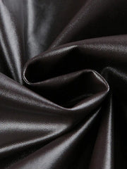 Motorradjacke aus Leder mit festem Kragen