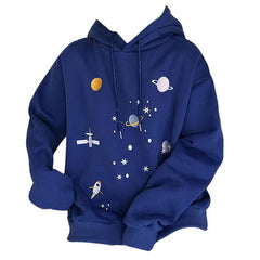Sudadera con capucha de investigación espacial