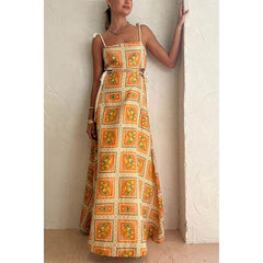 Drawstring Lace up Casual Dress Loose Vacation Dress