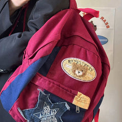 Rucksack aus Canvas mit Sternbär