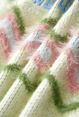 Chaleco tipo suéter esponjoso con estrellas brillantes