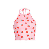 Strawberry Fields Halter Top