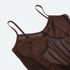 Body transparente a rayas