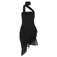 Summer In Paris – Neckholder-Rüschenkleid