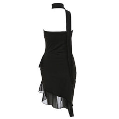 Summer In Paris – Neckholder-Rüschenkleid