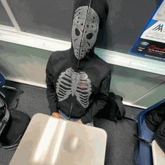 Sudadera con capucha de esqueleto con diamantes de imitación Y2K