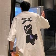 Camiseta con silueta de oso de peluche