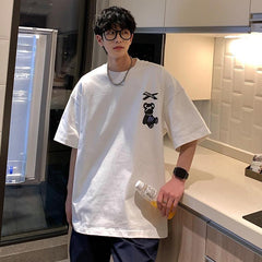 Camiseta con silueta de oso de peluche