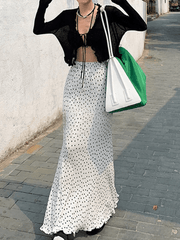 Pilz-Strickcardigan mit Schnürung