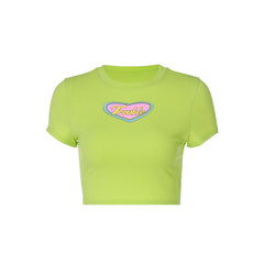 Trouble Crop Top in Grün