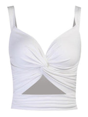 Top corto con corte retorcido