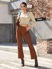 Cárdigan corto con cuello en V