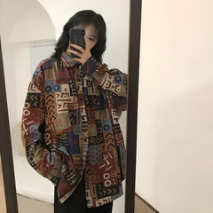 Vintage Abstraktes Design Shirt