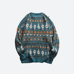 Vintage Tierfiguren Strickpullover