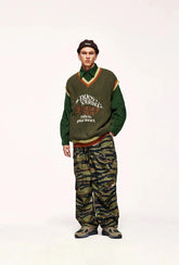 Vintage Genießen Sie Ihre Gestrickte Pullover Weste