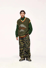 Vintage Genießen Sie Ihre Gestrickte Pullover Weste