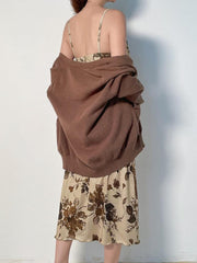 Vintage Blumen Maxikleid