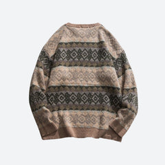 Vintage Jacquard Strickpullover