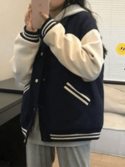 Vintage Patchwork Collegejacke