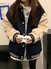 Vintage Patchwork Collegejacke