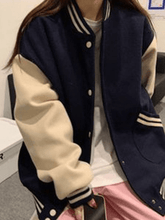 Vintage Patchwork Collegejacke