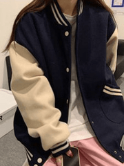 Vintage Patchwork Collegejacke