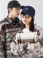 Vintage Kaninchen Strickpullover