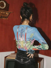 Top de malla Weirdcore Dream