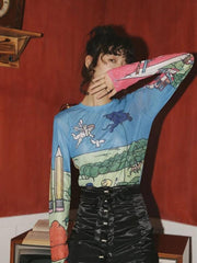 Top de malla Weirdcore Dream