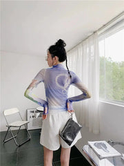 Top de malla de Minecraft Y2K