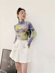 Top de malla de Minecraft Y2K