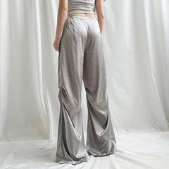 Y2K Satin Wide Leg Pants