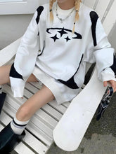 Y2K Star Futuristischer Strickpullover