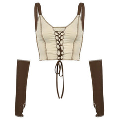 Conjunto de guantes para jóvenes y solteros con parte superior y brazo