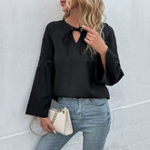 Lace Up Long Sleeved Shirt