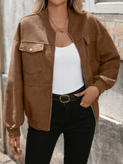 Baseball Collar Vintage Jacket