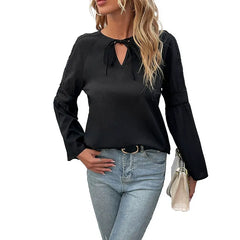 Lace Up Long Sleeved Shirt