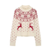 Weihnachtspullover aus Jacquard-Strick