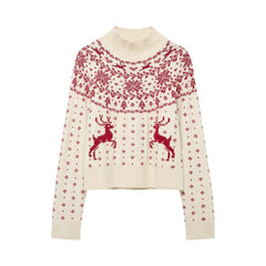 Weihnachtspullover aus Jacquard-Strick