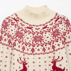 Weihnachtspullover aus Jacquard-Strick